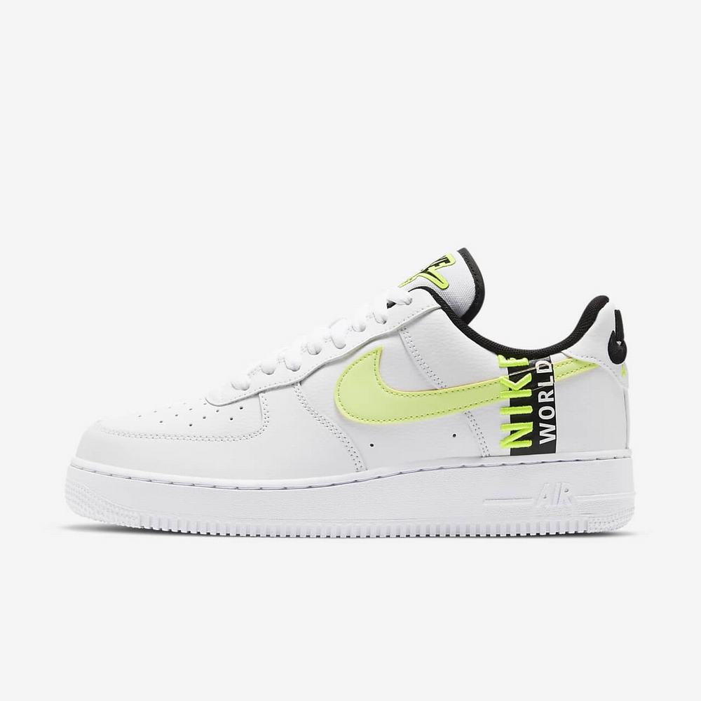 Sneakers Nike Air Force 1 '07 LV8 WW Blanche 3472-089 White/Volt/Black/Barely Volt Homme | GEP-65353334